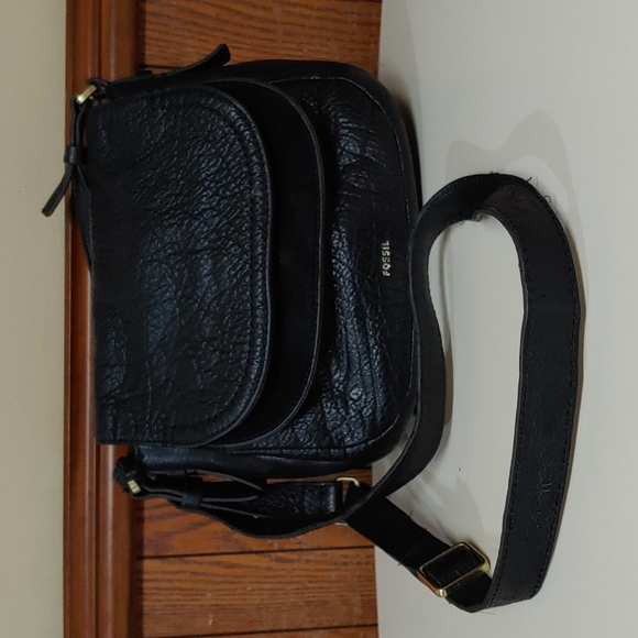 Fossil Handbags - Fossil Genuine Leather Crossbody Bag